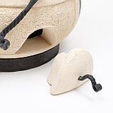 Тандыр  "Кочевник" с откидной крышкой,  h-63 см, d-45, 52,5 кг, 8 шампуров, кочерга, совок, фото 3