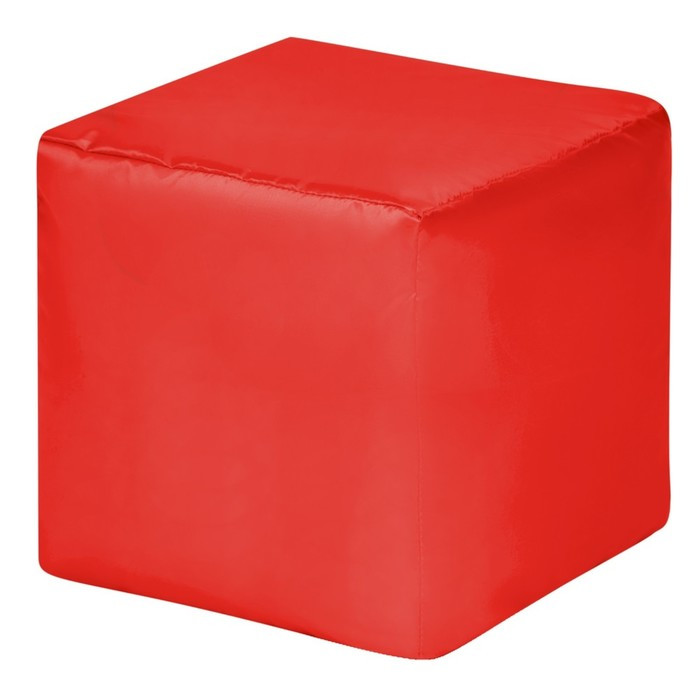 Пуфик «Куб», оксфорд, цвет красный - фото 1 - id-p222393250