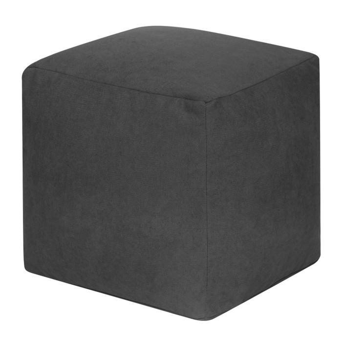 Пуфик «Куб», велюр, цвет графит - фото 1 - id-p222393268