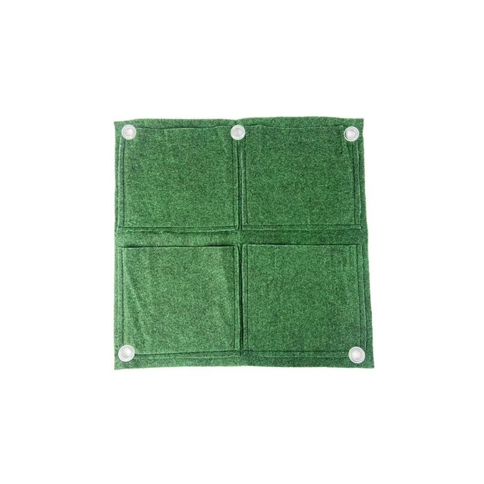 Грядка вертикальная, 0,5 × 0,5 м, 4 кармана (23 × 21 см), зелёная - фото 2 - id-p222394000