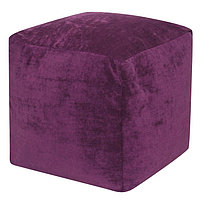 Пуфик «Куб», микровельвет, цвет фиолетовый