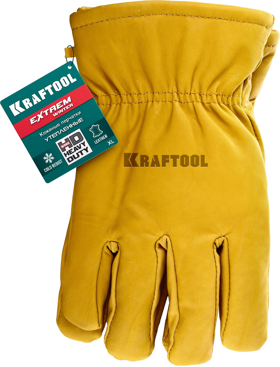 1137-XL Кожаные перчатки KRAFTOOL EXTREM WINTER от мех. воздействий, XL, утеплённые - фото 2 - id-p222388902