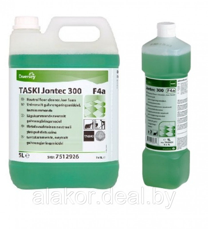 Профессиональное нейтральное моющее средство для пола "TASKI Jontec 300", 8.5-9pH, 5000 - фото 1 - id-p222394446