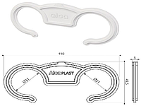 Держатель гибкого соединения (уп.10шт), Alcaplast