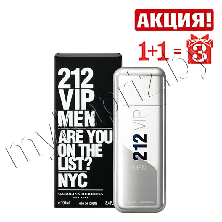 Мужская туалетная вода Carolina Herrera 212 Vip Men edt 100ml - фото 1 - id-p68920941