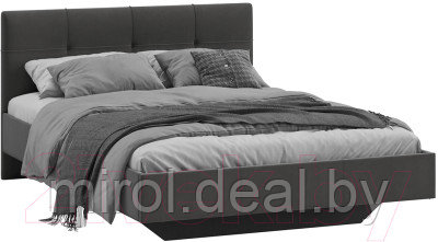 Полуторная кровать ТриЯ Элис тип 1 с мягкой обивкой 140x200 - фото 1 - id-p222397474