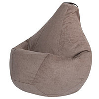 Кресло-мешок «Груша», велюр, цвет бежевый XL