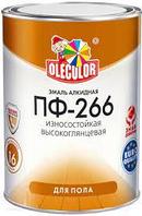 Эмаль ПФ-266 для пола желто- коричневый (1.9 кг) OLECOLOR О3559630, страна происх. РОССИЯ
