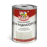 Эмаль алкидная для радиаторов белый (0.9 кг) OLECOLOR О3654010, страна происх. РОССИЯ