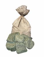 Камень "Талькомагнезит" галтованный, фракция 120-210 мм, мешок 40 кг