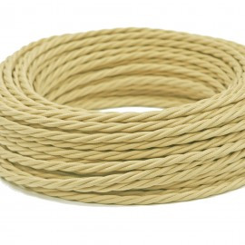 Ретро провод витой КОМП+КОМП Слоновая кость ОТМ-Групп (50м)