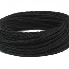 Ретро провод витой ТВ+КОМП Черный ОТМ-Групп