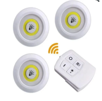 Набор портативных светодиодных светильников с пультом ДУ LED Light with Remote Control (3 шт.) - фото 3 - id-p222293905
