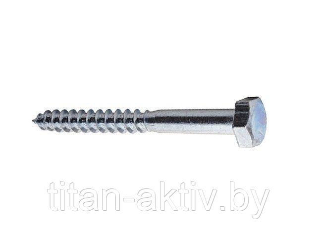 Шуруп 6х80 мм шестигр. головка, цинк, DIN 571 (5 кг) STARFIX (В 5 кг. прим. кол-во 374 шт.)