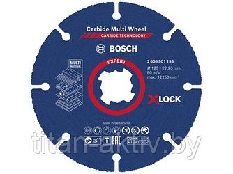 Круг отрезной 125х2.5x22.2 мм дерево, пластик, гипсокартон X-LOCK Carbide BOSCH ( прямой)