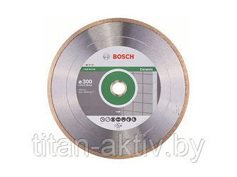 Алмазный круг 300х25.4/30 мм по керамике сплошн. STANDARD FOR CERAMIC BOSCH ( сухая/мокрая резка)