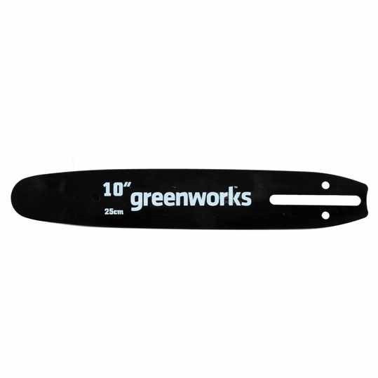 Шина сменная для высоторезов-сучкорезов и цепных пил Greenworks 25 см - фото 1 - id-p222420147