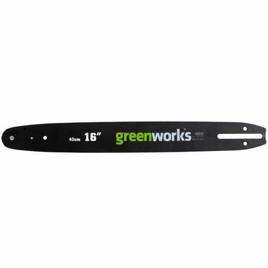 Шина для аккумуляторной цепной пилы Greenworks 40V 40 см - фото 1 - id-p222420158