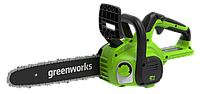 Цепная пила аккумуляторная Greenworks 24V G24CS25K2 (1хАКБ 2Ач и ЗУ) 25см