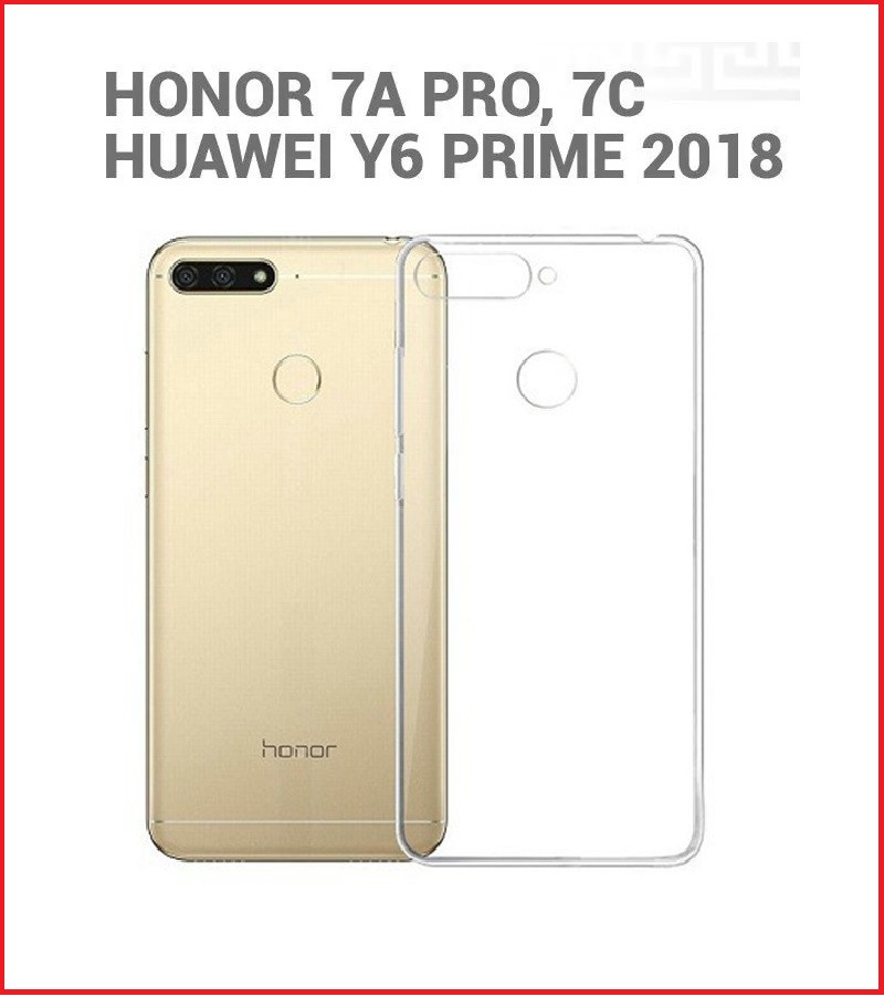 Чехол-накладка для Huawei Y6 Prime 2018 ATU-L31 (силикон) прозрачный - фото 1 - id-p79866923