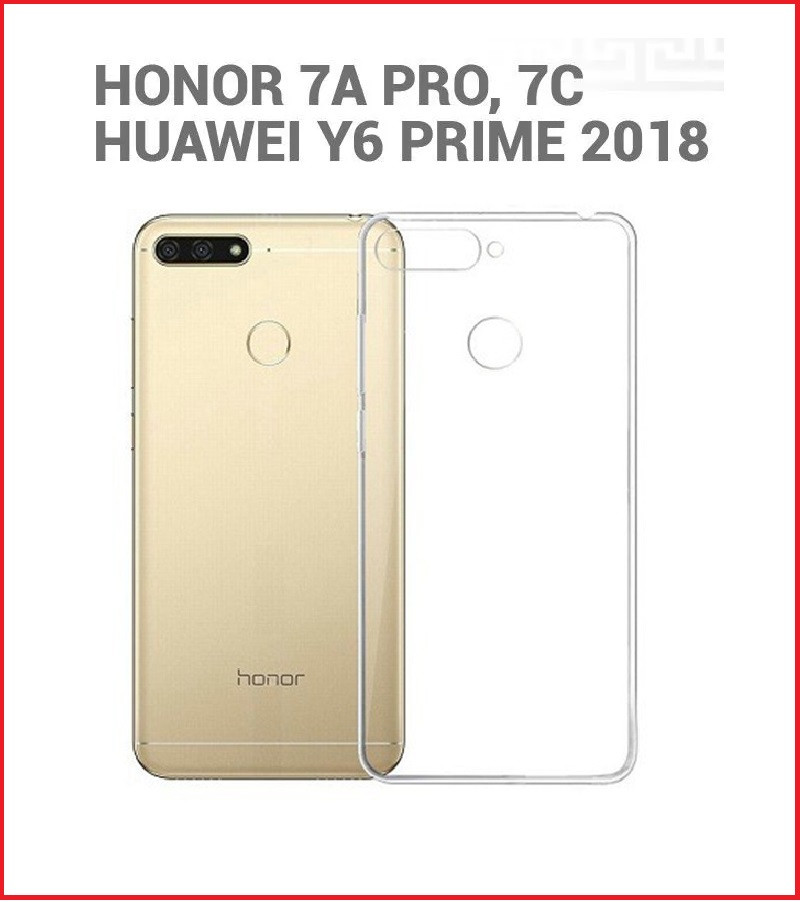 Чехол-накладка для Honor 7A Pro / Honor 7C (силикон) прозрачный