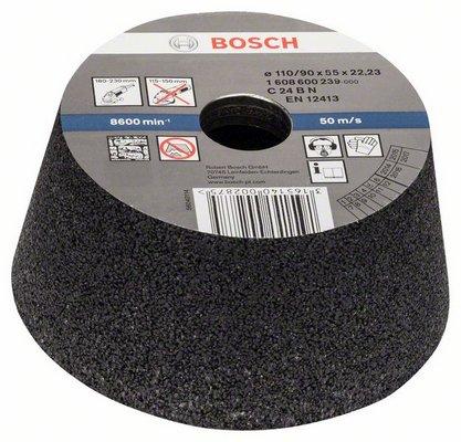 Чашечный шлифкруг, конусный, по камню/бетону Bosch 90 mm, 110 mm, 55 mm, 24 (1608600239) - фото 1 - id-p222419261
