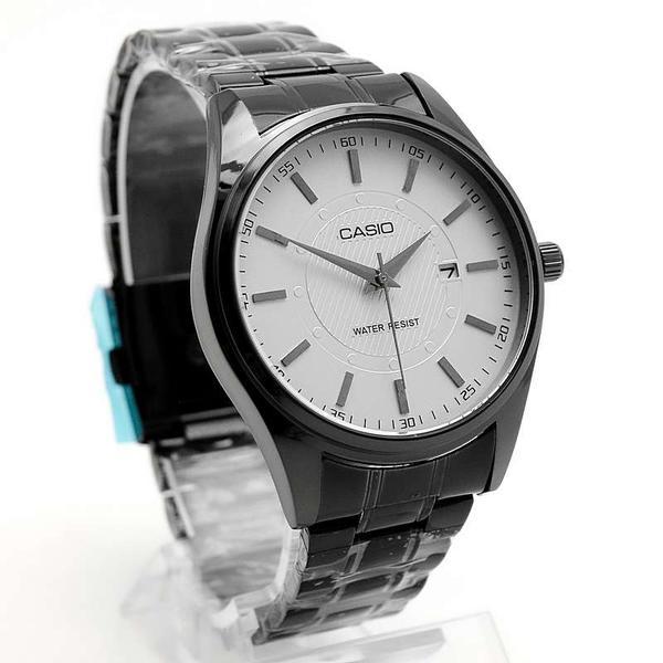 Мужские наручные часы CASIO 1624G черн. + бел. Копия