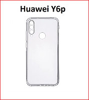 Чехол-накладка для Huawei Y6p MED-LX9N (силикон) прозрачный с защитой камеры
