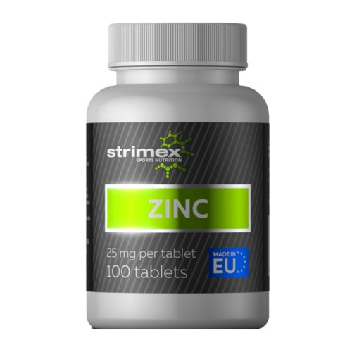 Витамины, минералы и жирные кислоты Strimex Sport Nutrition Zinc 100 таб - фото 1 - id-p222423343