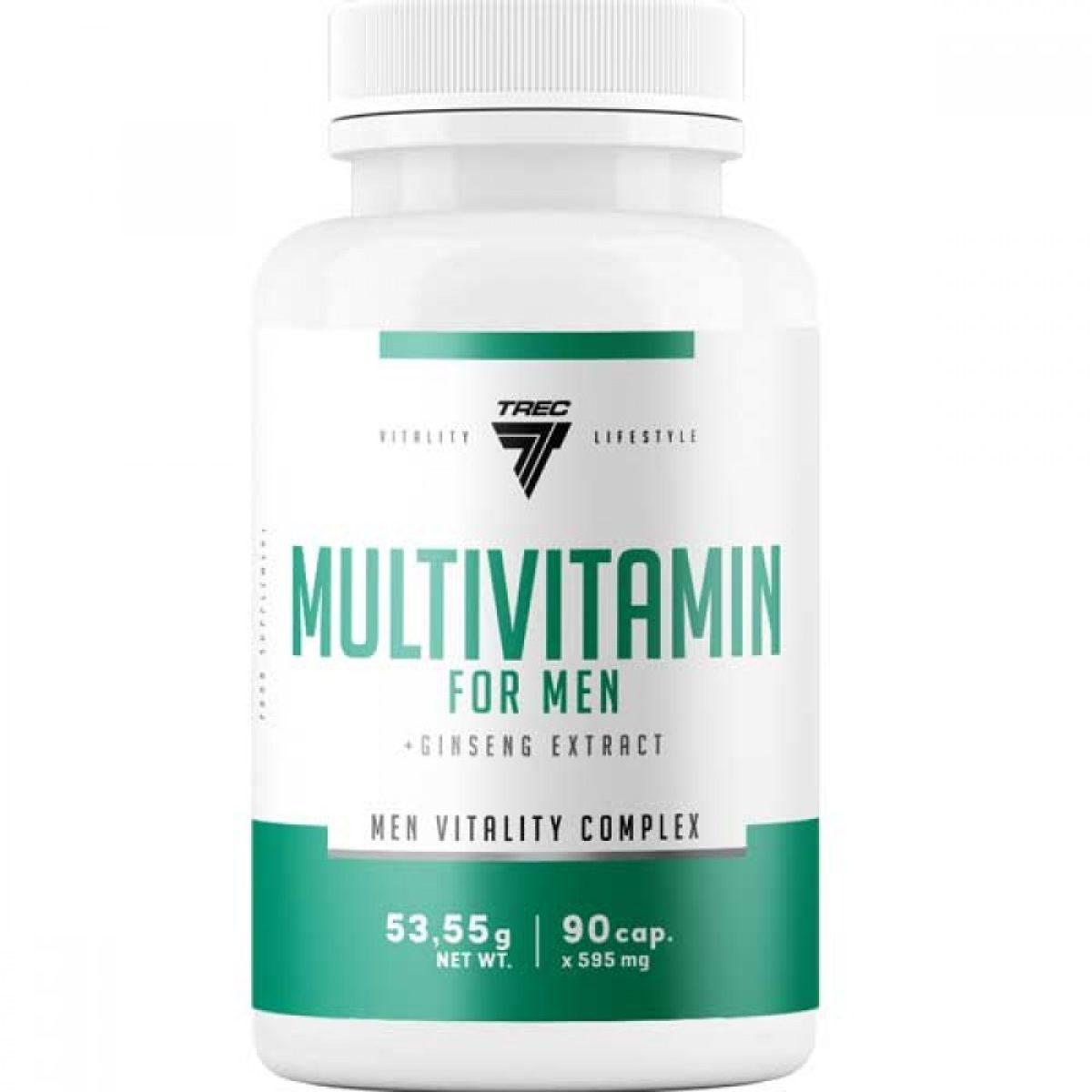 Витамины, минералы и жирные кислоты TREC NUTRITION Multivitamin for men 90 капс - фото 1 - id-p222423371