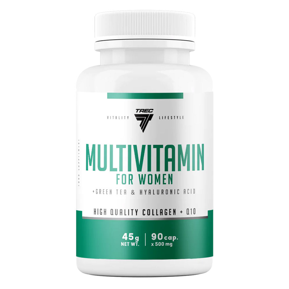 Витамины, минералы и жирные кислоты TREC NUTRITION Витамины для женщин Multivitamin For Women 90 капс - фото 1 - id-p222423381