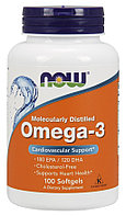 NOW Omega 3 100 капс