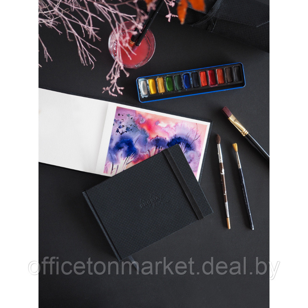 Скетчбук "Rhodia Touch", 300 г/м2, 21x29,7 см, 20 листов, черный - фото 2 - id-p222237865