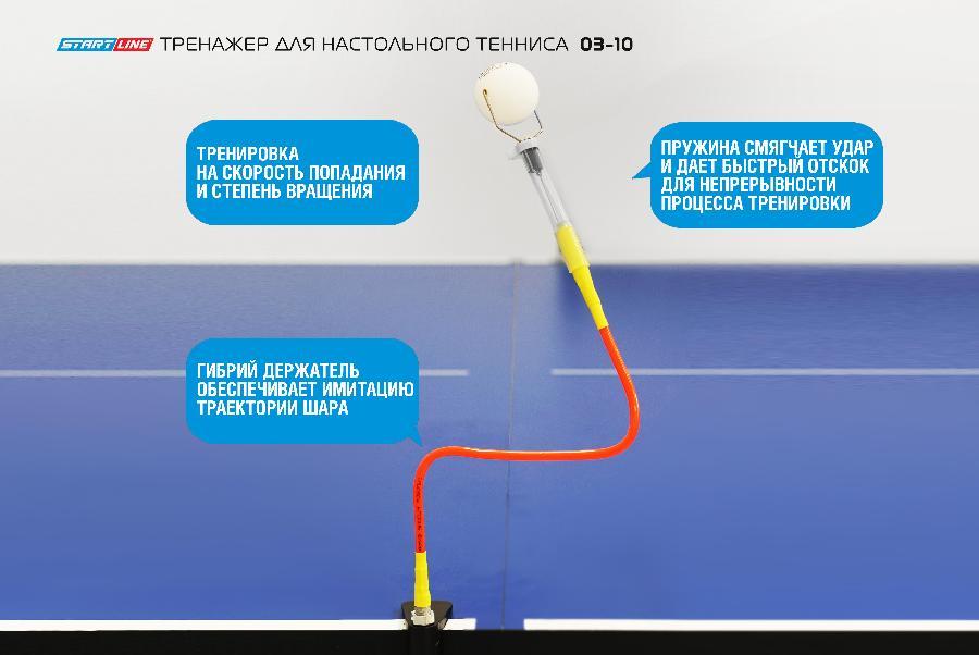 Тренажер Start Line для настольного тенниса / 03-10 - фото 7 - id-p222422938
