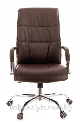 Кресло поворотное EVERPROF БОНД стиль хром, BOND Chrome в коже ECO - фото 3 - id-p222427601