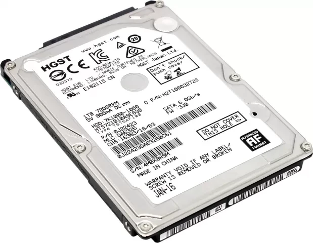 Жесткий диск (HDD) SATA HITACHI 1000Gb (с разбора)