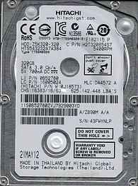 Жесткий диск (HDD) SATA HITACHI 320Gb (с разбора)