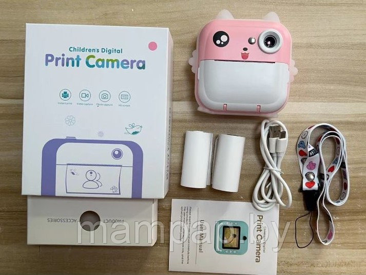 Фотоаппарат с моментальной печатью Printcam Kitty с ушками - фото 5 - id-p222432554
