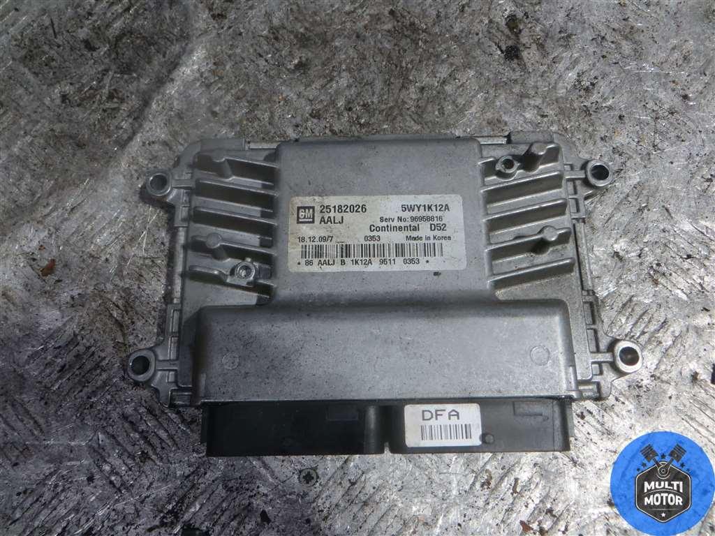 Блок управления двигателем CHEVROLET Spark (2005-2010) 1.2 i B12D1 2009 г. - фото 1 - id-p222433738