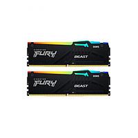 Модуль памяти Kingston Fury Beast Black RGB Expo DDR5 DIMM 5200Mhz PC41600 CL36 - 32Gb (2x16Gb)