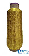 Нитки вышивальные металлизир. 150D, 5000 ярд, цв. 3052, темное золото, КНР