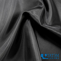 Подкладочная ткань 190T Taffeta 68Dх68D, 56 г/м², шир.150 см, рулон 200 м, черная