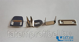 Крючок брючный (сталь) 4 прокола, никель, упак. 144 шт