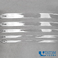Лента (резинка) силиконовая блестящая шир. 3 мм, толщ. 0,24 мм, уп. 1 кг
