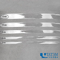 Лента (резинка) силиконовая блестящая шир. 12 мм, толщ. 0,3 мм, уп. 1 кг
