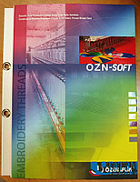 Карта цветов вышивальных ниток Ozn-soft (Ozen Iplik, Турция)