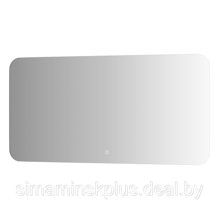 Зеркало с LED-подсветкой 34 Вт, 120x60 см, сенсорный выключатель, нейтральный белый свет - фото 1 - id-p222442142