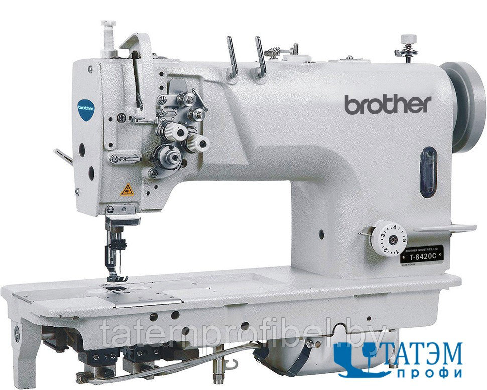 Двухигольная промышленная швейная машина Brother T-8420C (комплект) - фото 1 - id-p222441695