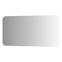 Зеркало с LED-подсветкой 34 Вт, 120x60 см, сенсорный выключатель, тёплый белый свет