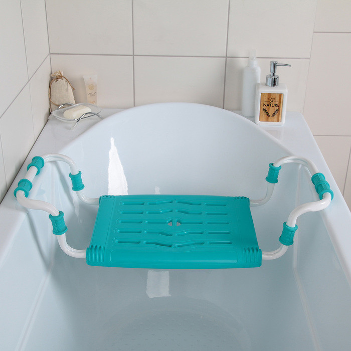 Сиденье для ванны раздвижное, цвет бирюза - фото 2 - id-p222443144